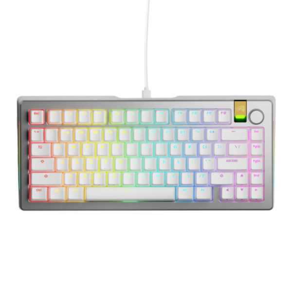 Glorious GMMK 3 PRO HE Prebuilt Wireless Keyboard – Silver